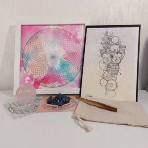 Mandala Tore avec Cristal de Roche