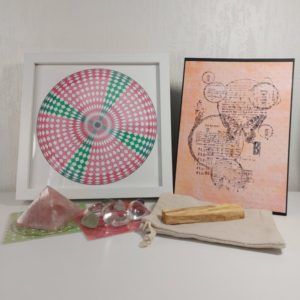 Mandala Tore rose et vert