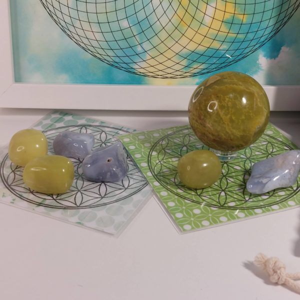 Mandala Tore bleu et jaune – Image 3