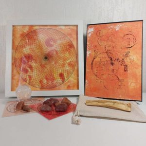 Mandala Tore orange puissance sacrée